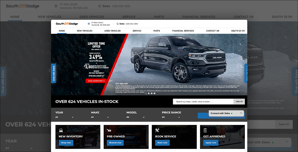 South 20 Dodge New & Used Dodge Dealership Saskatchewan and Humboldt.